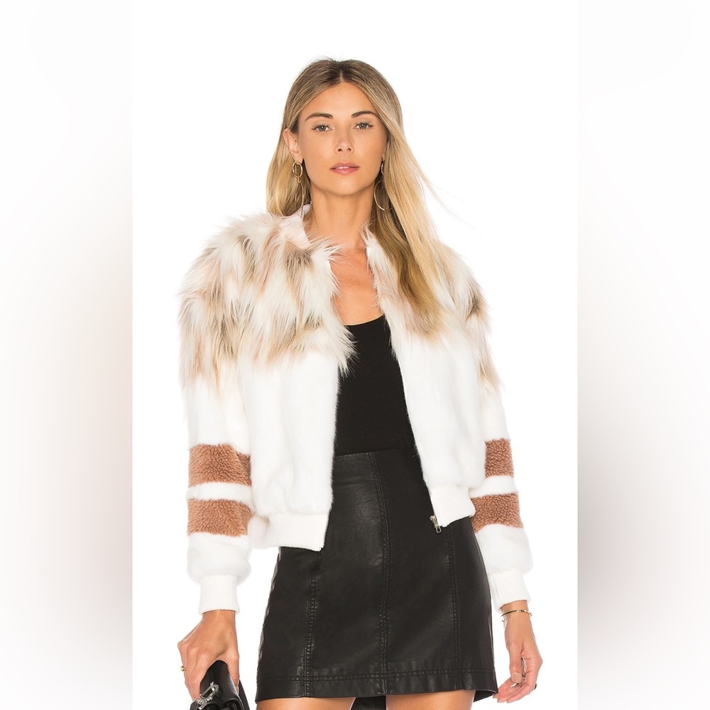 NBD The Bella Faux Fur Bomber